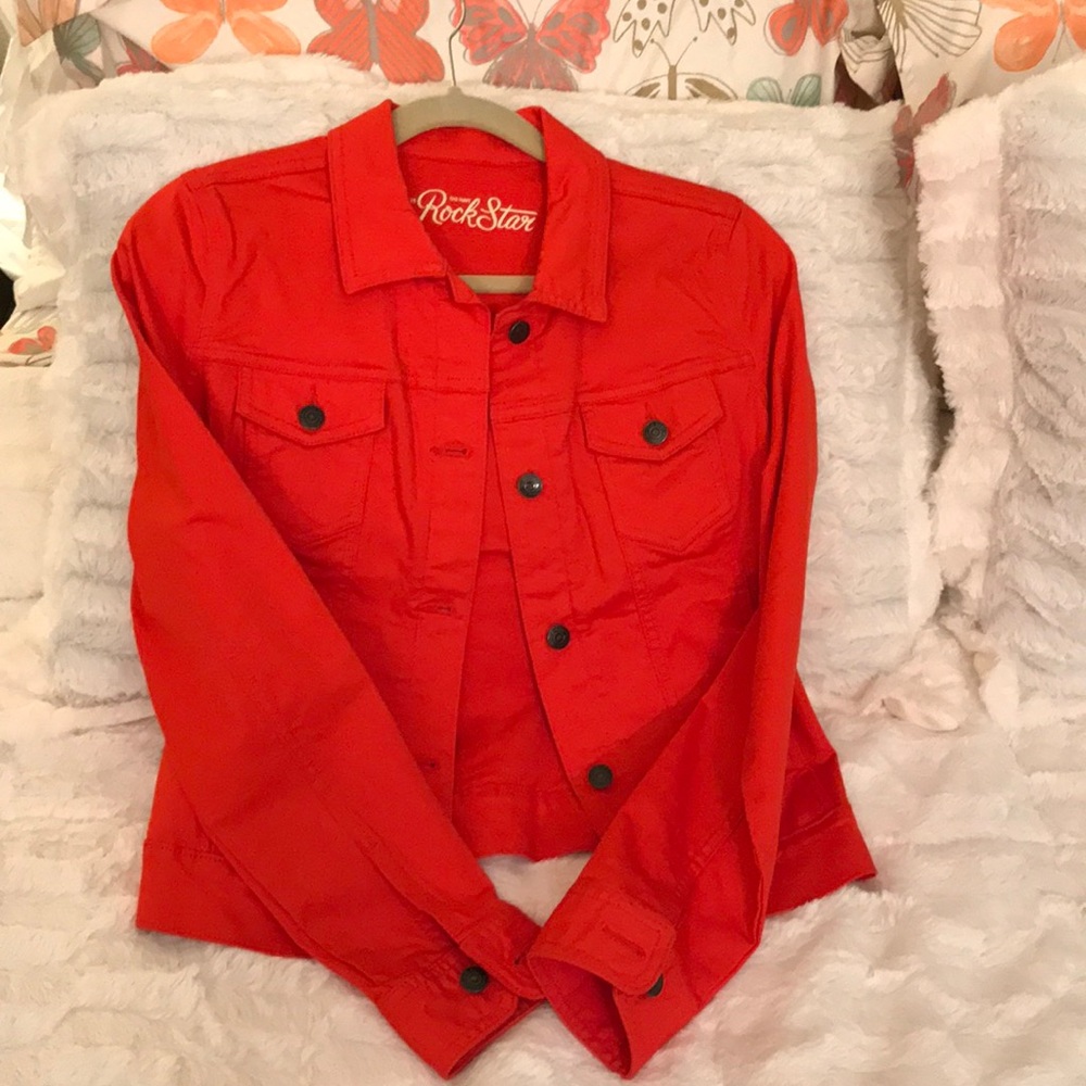 Like New Old Navy Tangerine 🍊 Utility Jacket S/XS